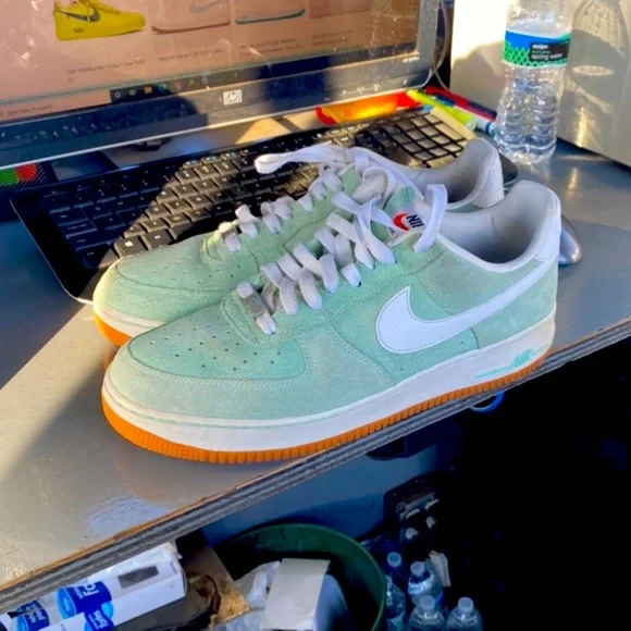 Nike Shoes Nike Air Force Low Arctic Green White With Gum